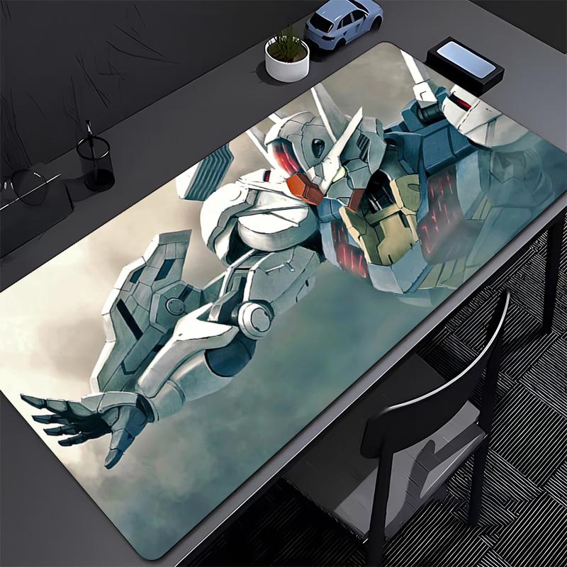 Gaming Mouse Pad Mechanical Warrior Gundam Aerial Accessories Office Gamer Desk Mat Non-Slip Laptop Ground Mat PC Large Mousepad