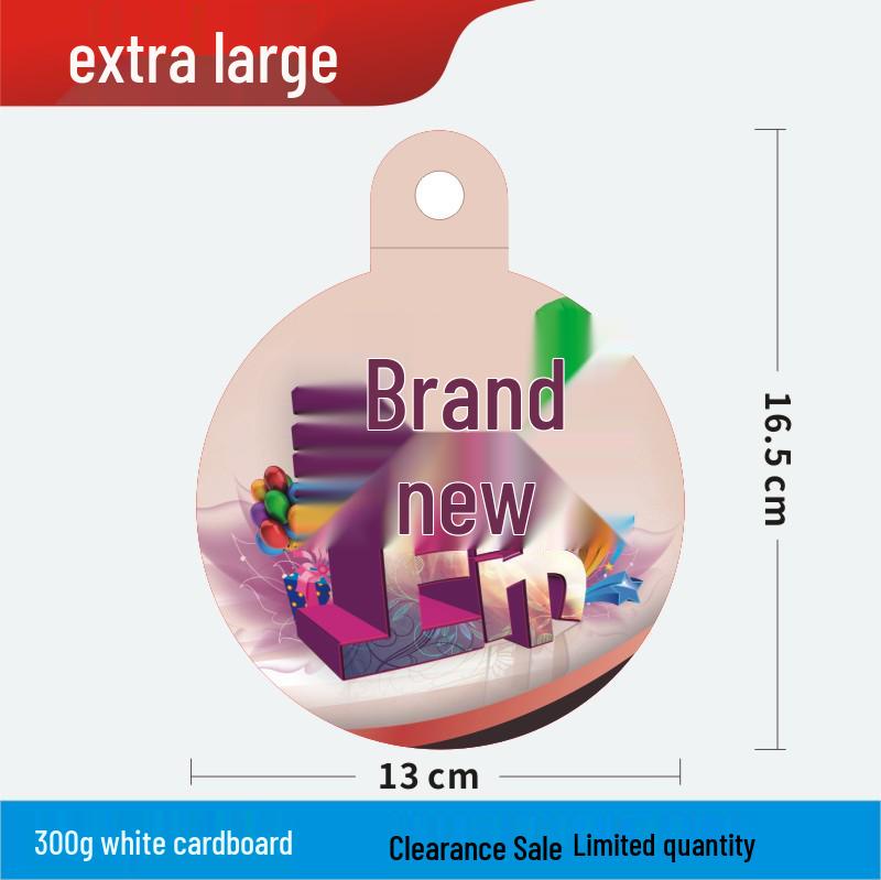 Discount Promotion Tag for Clothing & Accessories Display Stand