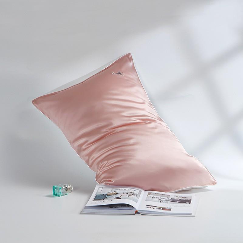 100% Pure Mulberry Silk Pillowcase 19 Momme Satin Weave Zipper/Envelope Bedding Comfort
