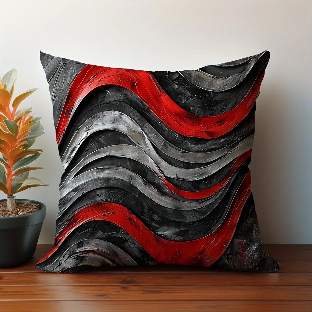 Space Gebrochene Geometrische Dekorative Kissenhülle, Ultraweiches Polyestermaterial Wohnzimmer Sofa Rücken Kissenhülle Heimdekoration