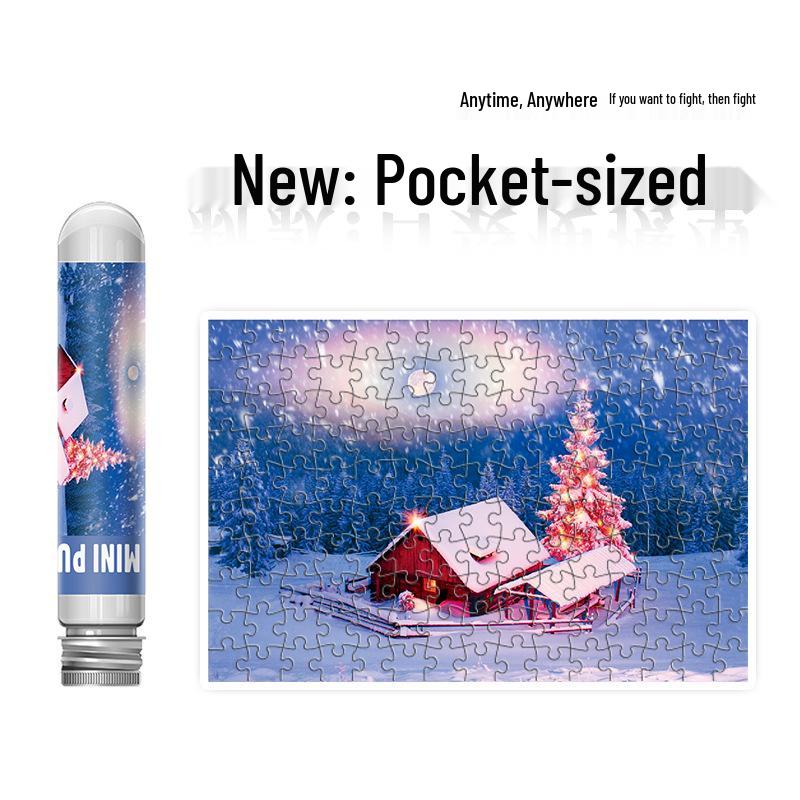 Mini Puzzle Tub de Test 150 de Piese - Design Pictură în Ulei pentru Decompresie Adulți