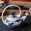 Blue and White Porcelain Teapot, Retro Hand-painted Tea Kettle, Chinese Style Living Room Decorations, Classical Tea Set, 750ml