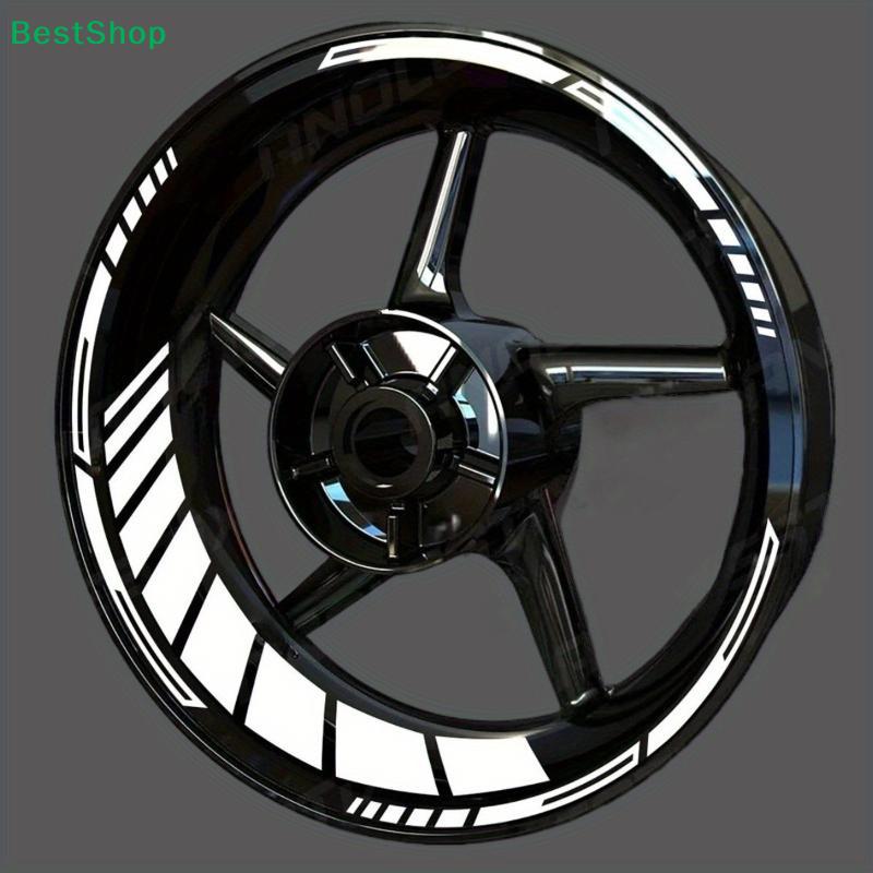 Hot 21/18 Inch's For Reflective Motorcycle Wheel Stickers Hub Decal Rim Stripe (PVC Motorcycle Wheel Stickers)