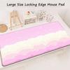 Large Size Pink Mousepad xcm Pastel Clouds Deskmat XXL Kawaii Nonslip Mouse Pad Cute Mice Rugs Extended Gaming Keyboard Mat