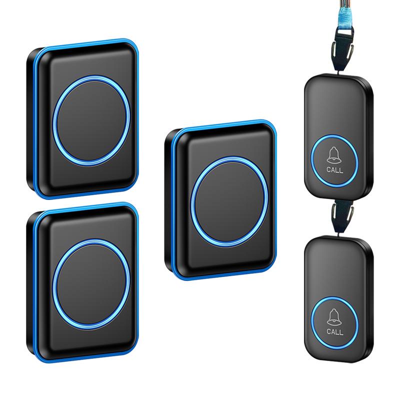 Smart Wireless Music Doorbell & Elderly Pager чёрный