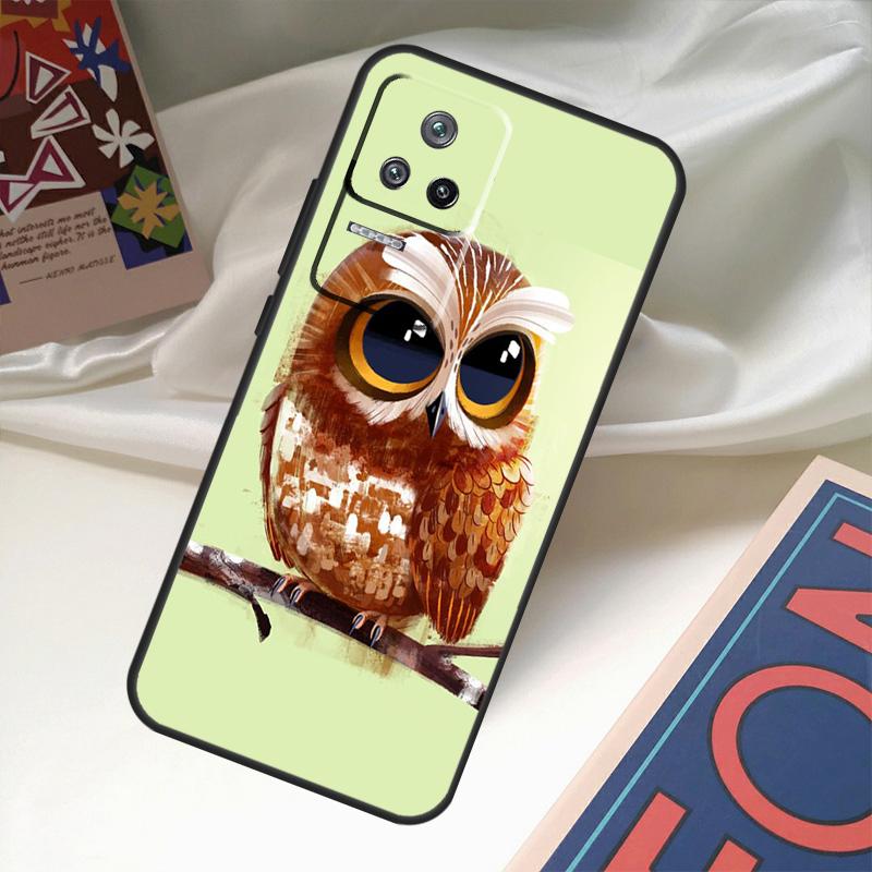 Cute Owl Cartoon Case For Xiaomi 14 13 Ultra 12 Lite 11T 12T 13T Pro POCO M6 X3 X5 X6 Pro F3 F5 M5s Cover