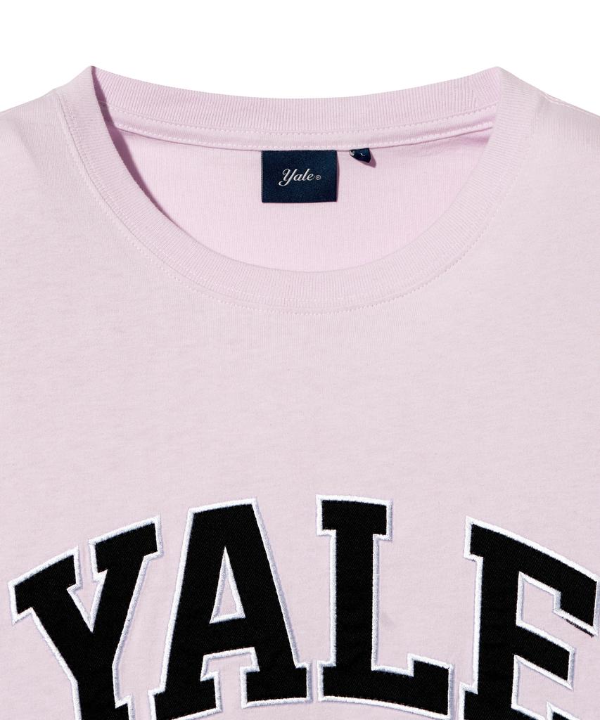 YALE Two-Tone Arch Short Sleeve T-Shirt Light Purple