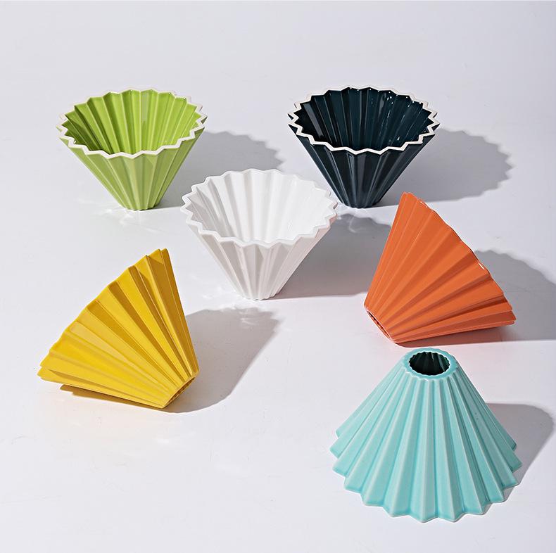 Dopamine Origami Ceramic Pour-Over Coffee Filter Cup