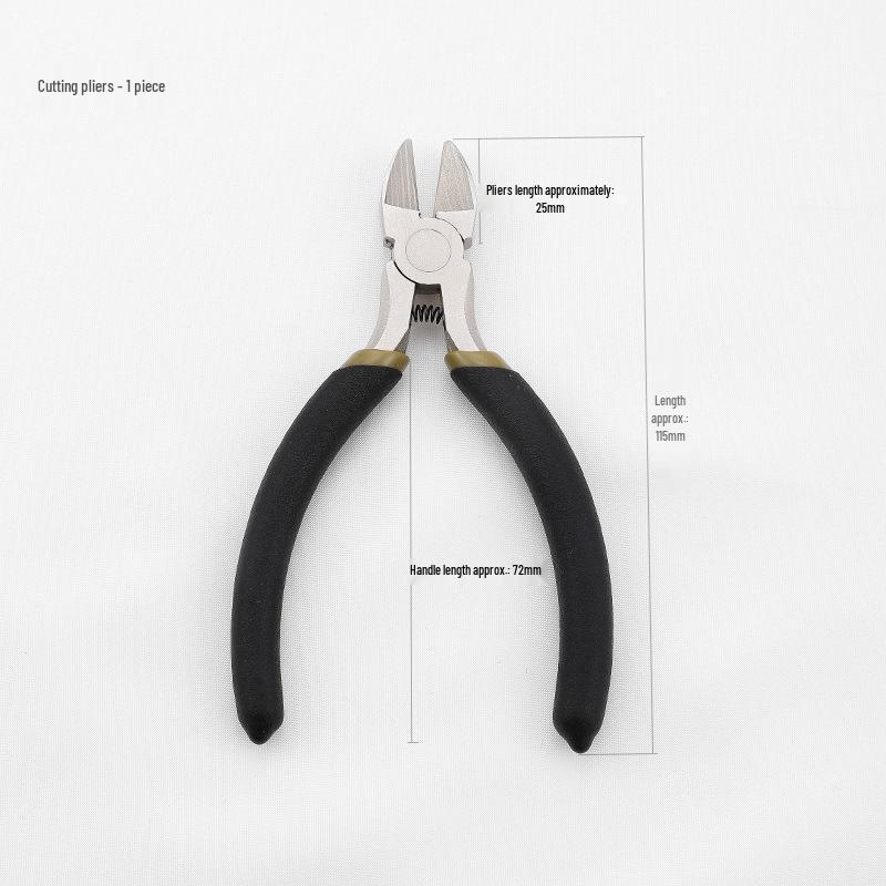 Handmade Black Stainless Steel Pointed Nose Mini Pliers for DIY Jewelry