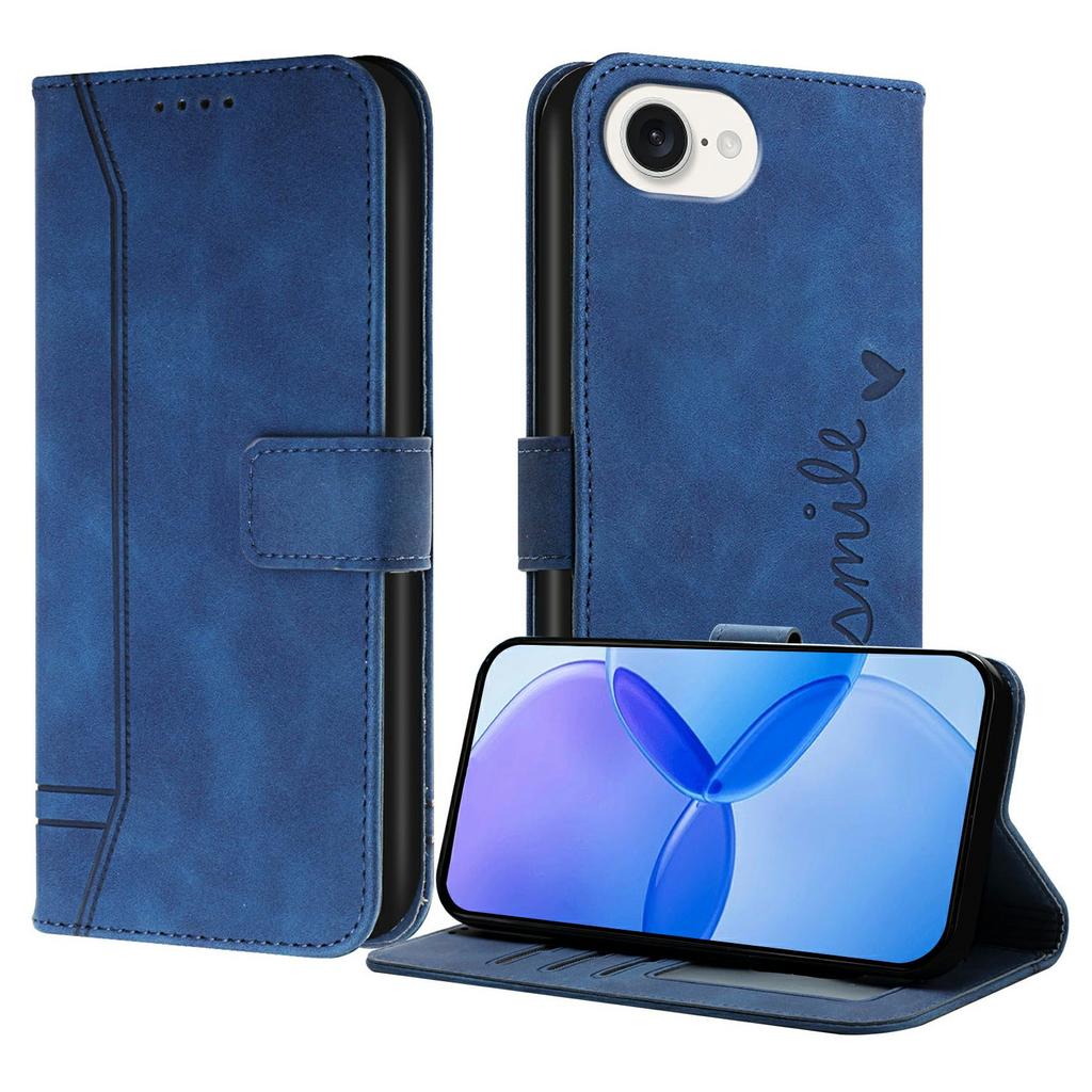 For iPhone 16e Leather Case Envelope Texture Wallet Stand Shockproof Phone Cover