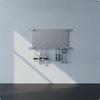 Screw-Mount Perforated Pegboard Panel Space-Saving with Hooks
