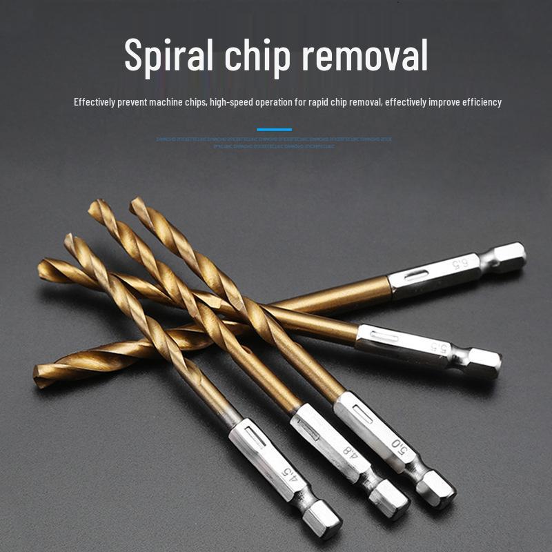 6.35mm Hex Shank Twist Drill Bit Set for Electric Screwdrivers and Pneumatic Tools