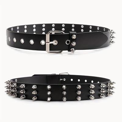 Dámský Punkový Elegantní Rockový Heavy Metal Styl Pás Nýtovaný Dekorativní Pás Módní Goth Rock Divoký Nastavitelný Pás