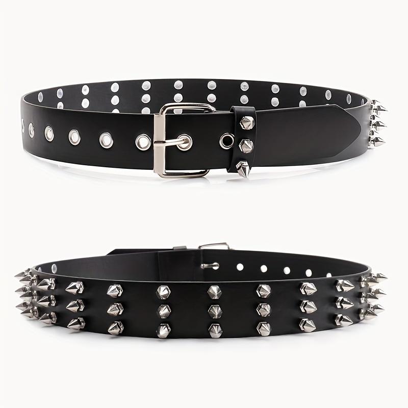 1PC Studded Belt Metal Punk Rock Rivet Belts For Women/Men Punk Belt Gothic Belt Accessories For Jeans Pants