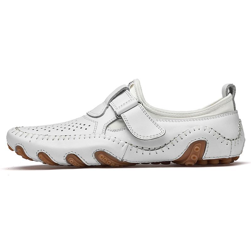 Men Genuine Leather Soft Comfy Slip-on Moccasins Handmade Fashion  Man Casual Shoes Drive Walk Luxury Leisure Loafer Shoes