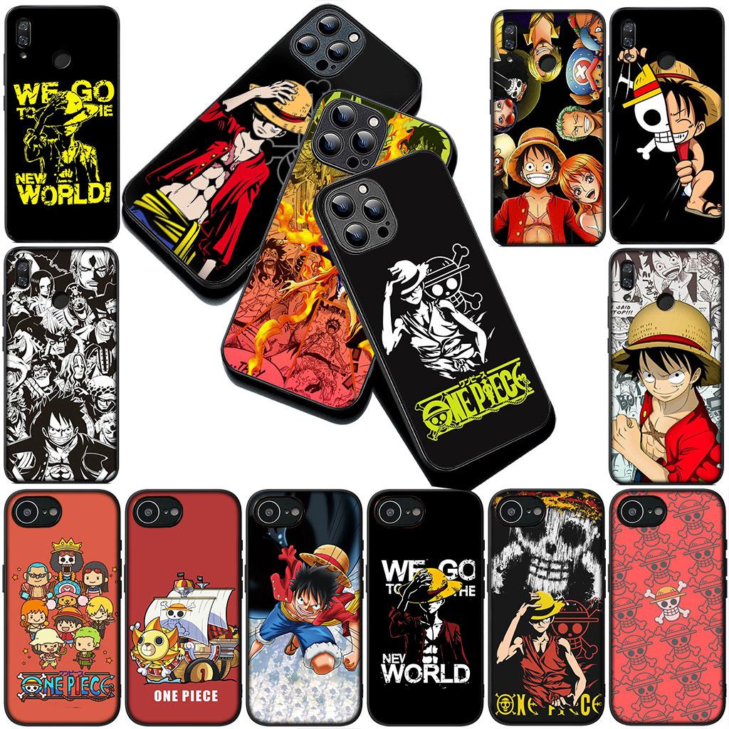 One Luffy Pieces Silicone Phone Cover for Apple iPhone 17 Air 12 13 Pro Max Mini ProMax 7 + 8 Plus Soft Case
