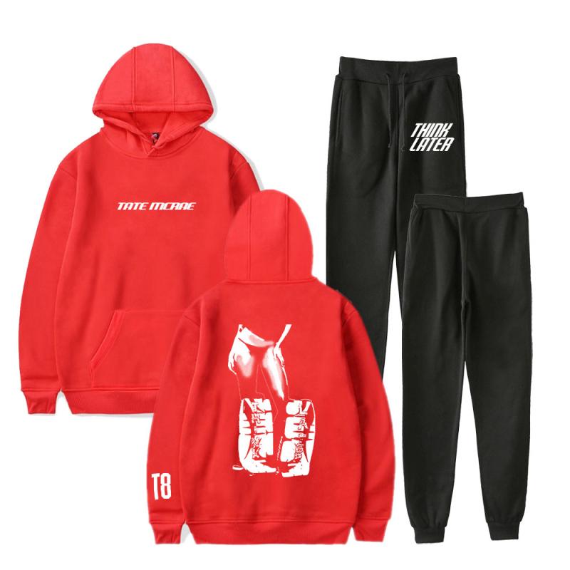 

Tate McRae Think Later Hoodies Set Album Tour Merch Women Men Fashion Casual Streetwear S