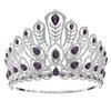 More Colors Royal Queen Pageant Miss Crown Headdress Bride Tiaras and Crowns Prom Wedding Hair Jewelry Accessories