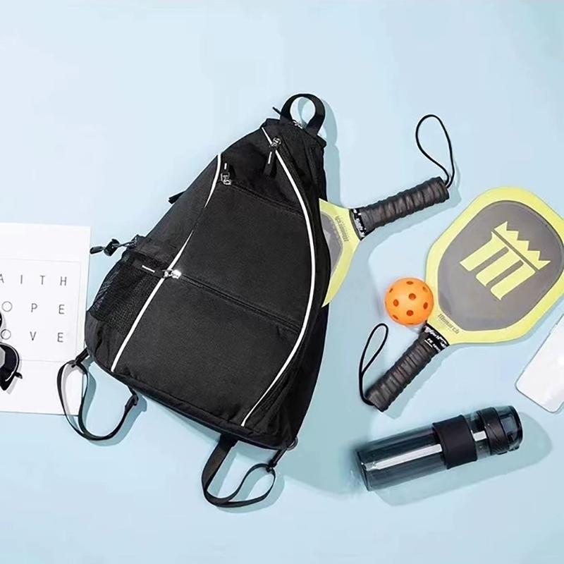 Pickleball Rackets Backpack For Men Women Sports Reversible Pickleball Paddle Bag Tennis Racquetball Badminton Travel Sling Bag