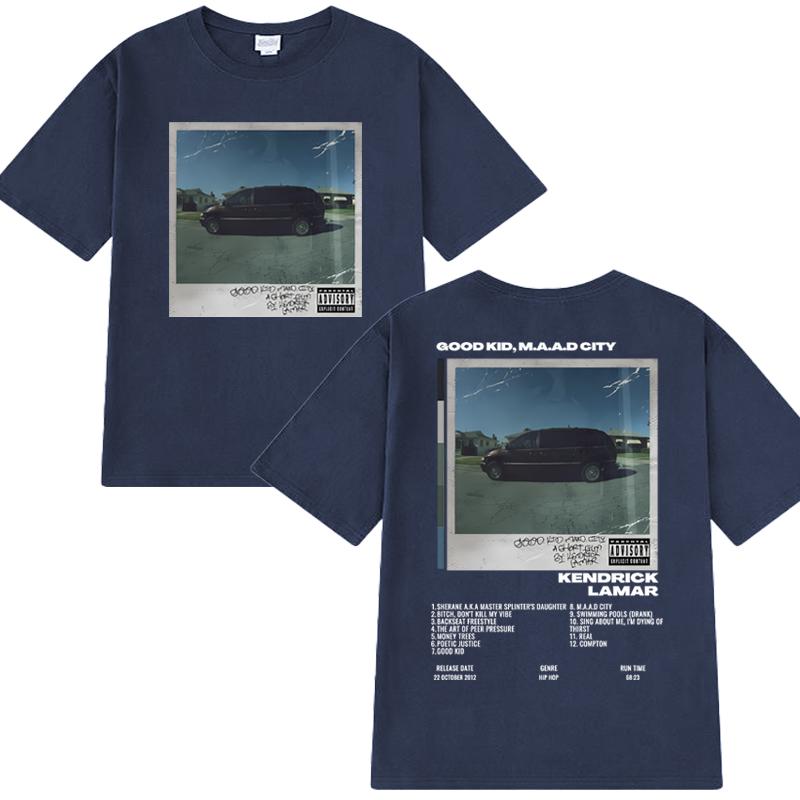 Kendrick Lamar Tour 2025 Double Sided printed T shirt Men Women Hip Hop vintage streetwear Unisex Cotton short sleeve T-shirts