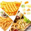 Stainless Steel Potato Chip Slicer Crinkle Cutter Knife Dough Vegetable Fruit Potato Crinkle Wavy Slicer Knife French Fry Slicer