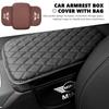 Leather Car Armrest Box Center Console Protection Storage Pad For MINI Cooper R60 R56 F56 F55 F57 F60 Countryman Convertible