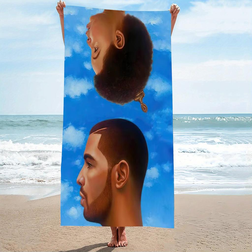 1pc D-Drake Scorpion Hip Hop Rap Beach Towel Microfiber Quick Dry Emo Rap Bath Towel For Pool Beach Travel Rap Fans Gift