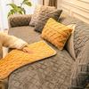 Thickened Warm Sofa Cushion Non-Slip Cover Cloth Towel Winter Short Plush Simple Modern Stroking Cats Cover Seat Cushion