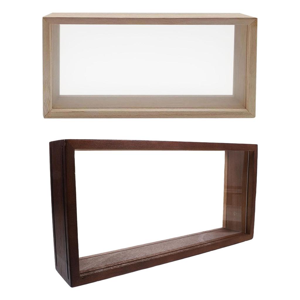 Shadow Box Frame Dried Flowers Frame Deep Decor Wood Shadow Boxes Display Cases for Keepsake Flowers Award Photos Art