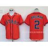 Mens Cotton Basketball Jersey Customizable Number 2 Bregman Style Sport Shirt Team Practice Casual Wear