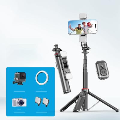 Mobile Phone Selfie Stick Bluetooth Portable Retractable Live Broadcast Tripod Desktop Stand Photo Artifact
