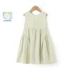 Girls' Summer Sweet A-Line Sleeveless Cotton Dress