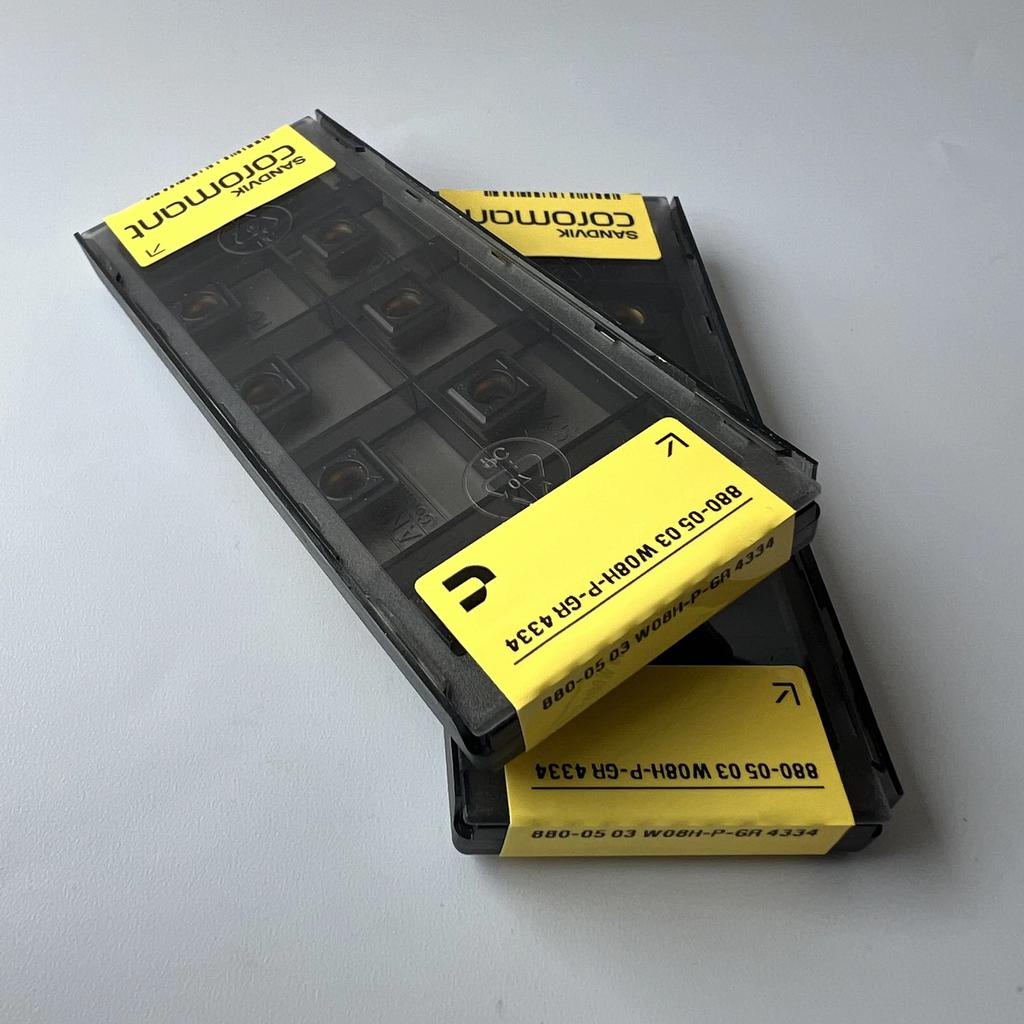 SANDVIK / 880-0503W08H-P-GR 4334 / Industrial indexable Carbide Inserts 10 Pcs