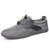 Italian Brand Breathable Mesh Casual Shoes Hollowed Out Lightweight Men's Work Shoes Trendy New Men's Business Shoes Versatile