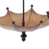 Outside Umbrella Bird Feeder Weather-proof Metal Hanging Outdoor Garden Patio Yard Hanging Bird Bath Feeding Bowl Decoration