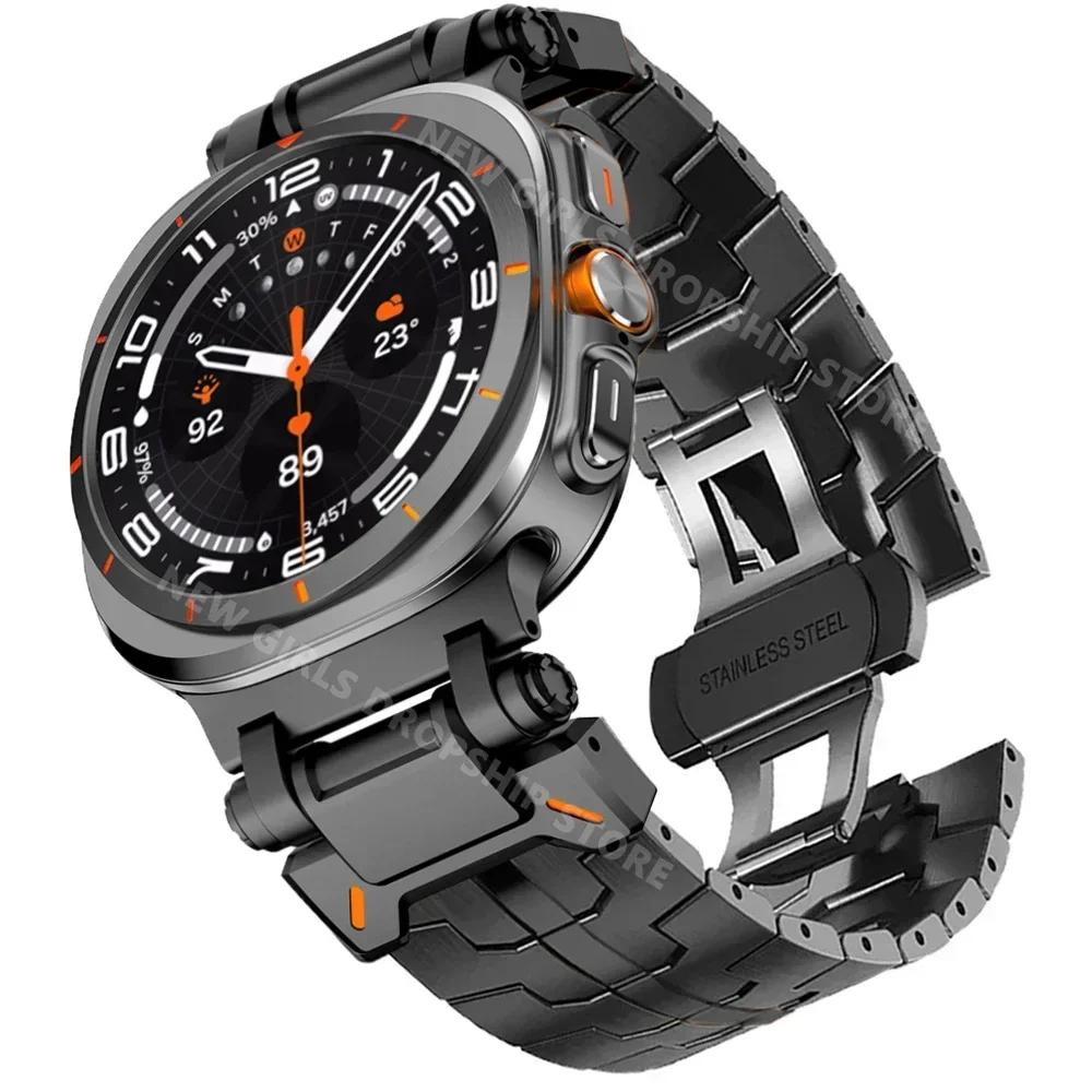 Stainless Steel Band for Samsung Galaxy Watch 8 40mm 44mm 8 Classic 46mm Metal Strap for GALAXY ULTRA 2025/2024 47mm Bracelet