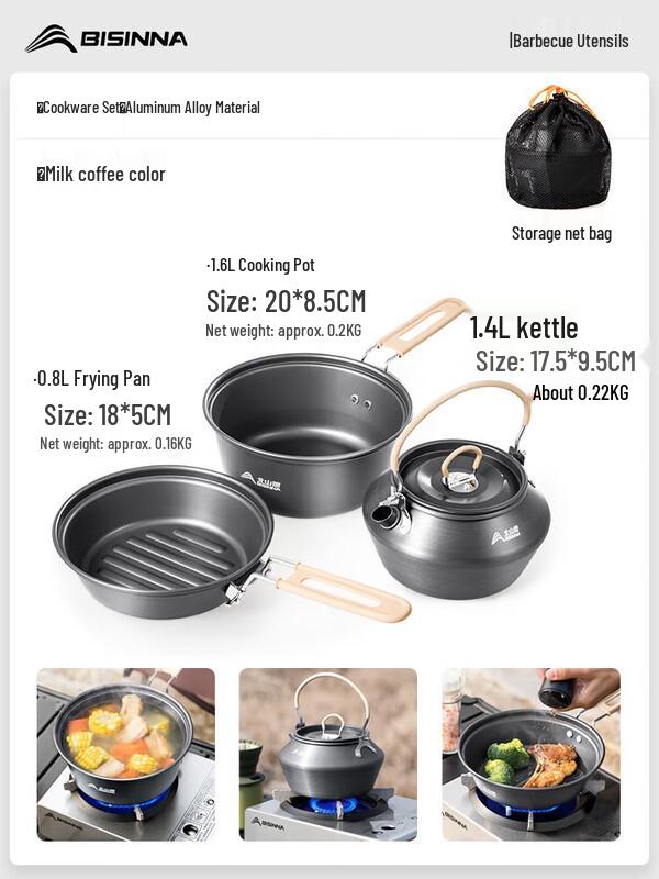 Beishanlang Outdoor Aluminum Cookware Set