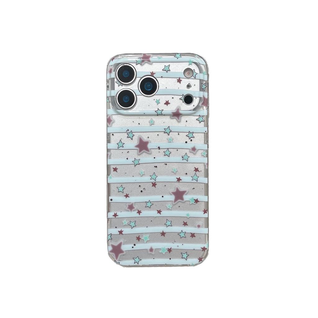 Double Layer Drop-Proof Stars and Stripes iPhone 15 Case, Fits 14/16/17 ProMax Models for Women
