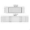 Bathtub Tray Bath Shelf with Drain Holes Extendable Multi Compartments Organizer Rack for