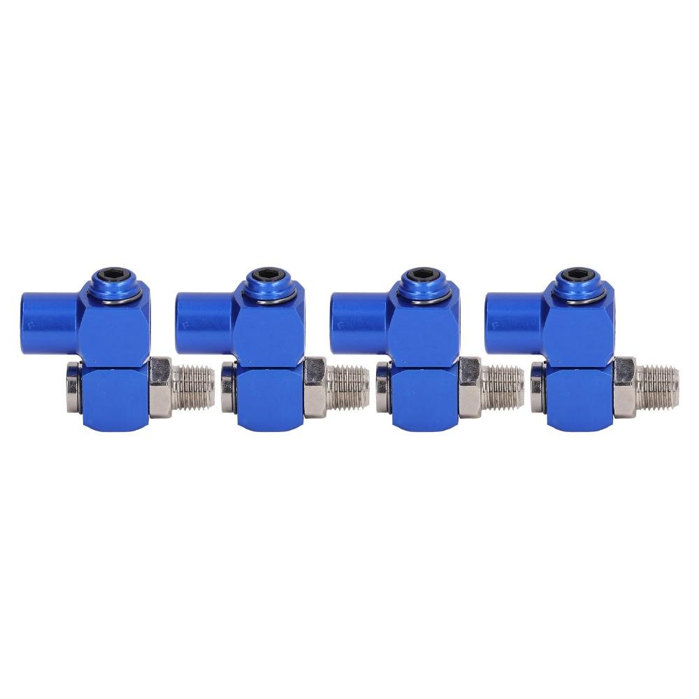 4PCS 360 Degree Rotation Swivel Air Fitting 150PSI Rated Rotating Hose Connector Pneumatic Tools