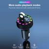 30W PD Fast Car Charger with Bluetooth 5.3 Receiver, LED Display, Hands-Free Calling & RGB Ambient Lights for iPhone & Android