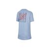 Nike T-Shirt Exam All Correct Back Answer Sheet Print Easy To Wear Lightweight Soft Sports Short Sleeve Kids Tops Cobalt-Blue FN3712-479