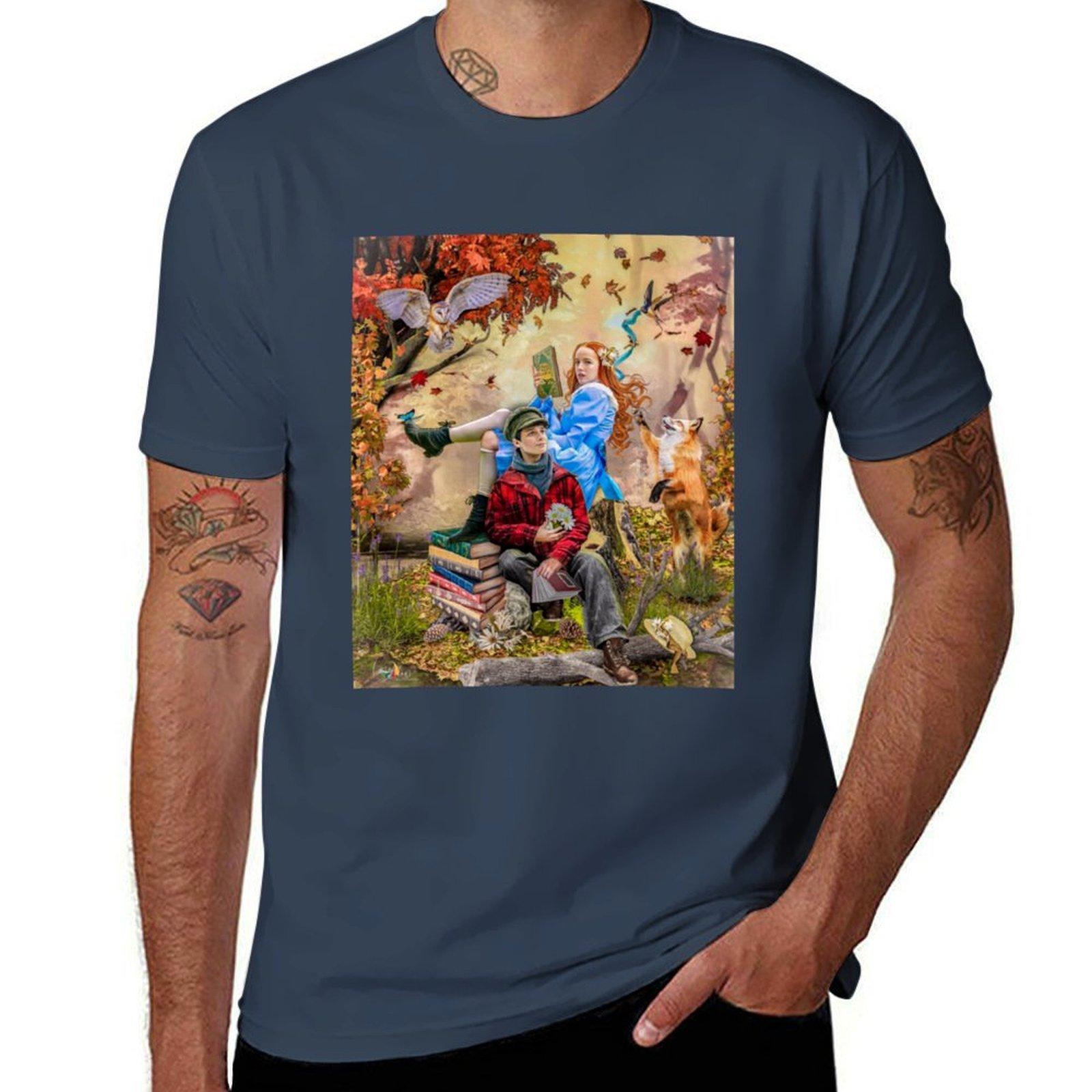 Anne And Gilbert Tshirt Summer Print Short Sleeve Tee S