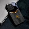 Golden Stallion Black Glass Phone Case For Motorola Moto Edge 70 60 Fusion 50 Ultra 40 Neo 30 Pro 20Lite 60s 50Neo Black Cover