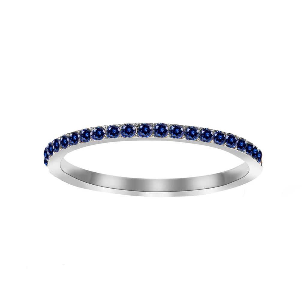 eManco European Zircon Ring: Titanium Steel Women's December Birthstone Rhinestone Finger Ring
