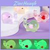 Adorable Heart-shaped Glowing Elephant Figurine Resin Decoration Cute Miniature