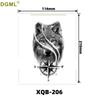 Cartoon Waterproof Full and Half Arm Tattoo Stickers with Creative Color Designs