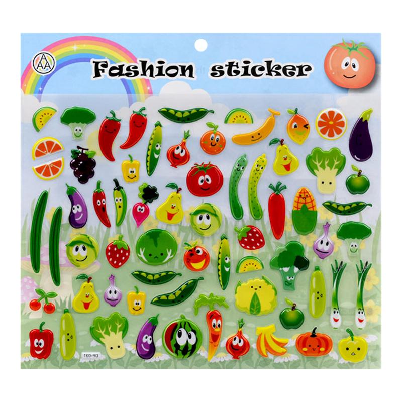 3D Bubble Sticker Car Truck Plane Traffic Waterproof Cartoon Anime Stickers For Girl Boy Kids Funny Educational Toys