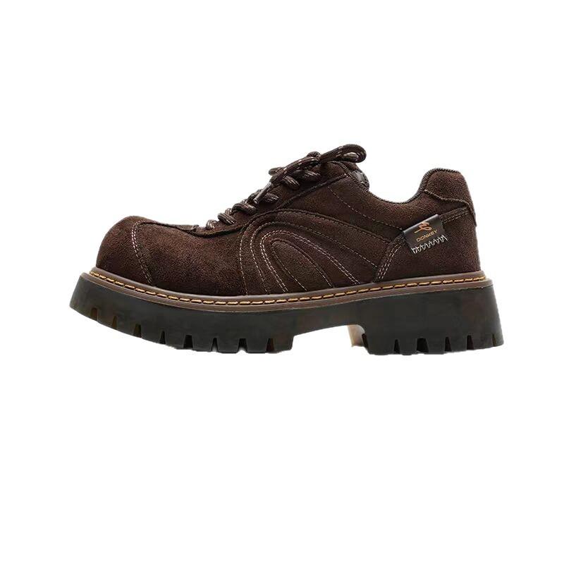 Versatile Big-head Shoes, Women's Thick-soled Height-increasing Retro Shoes, Casual Shoes