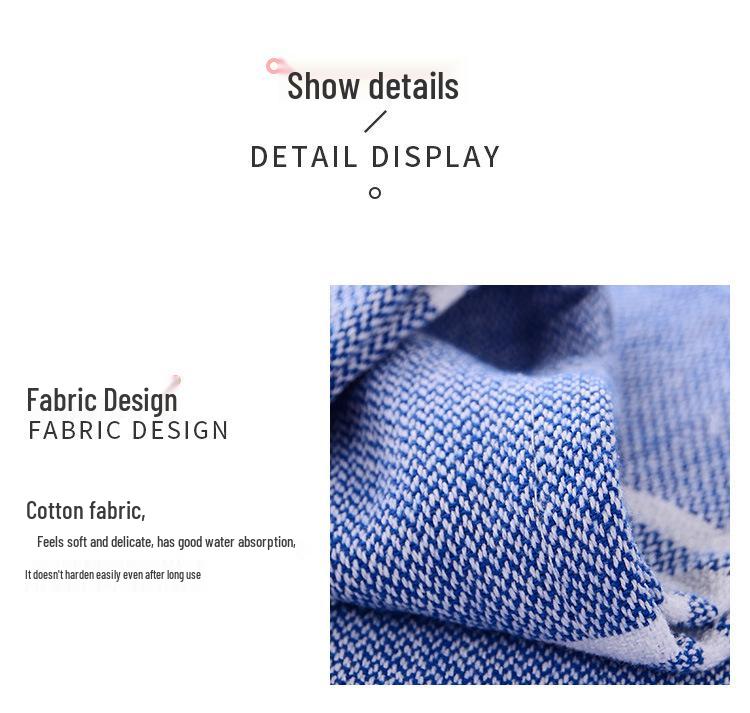 Minimalist Striped Tassel Bath Towel - Soft, Absorbent, Thick, and Large for Couples